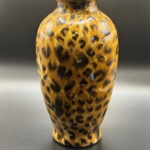 Leopard Print Ceramic Vase
